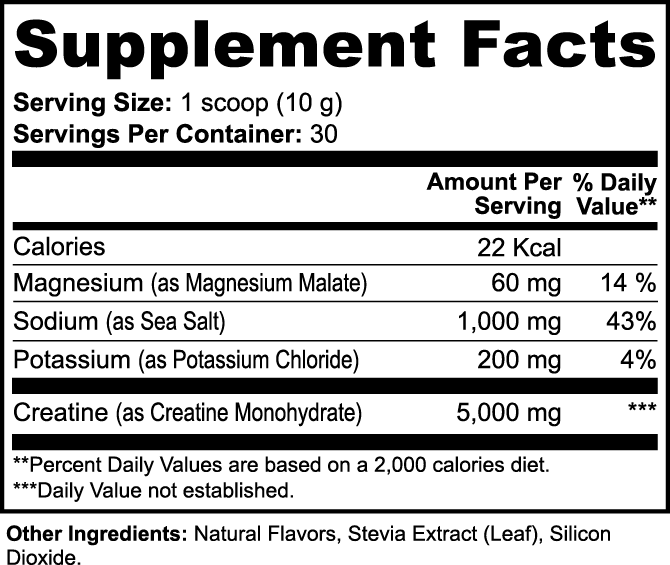 ELECTROLYTE CREATINE